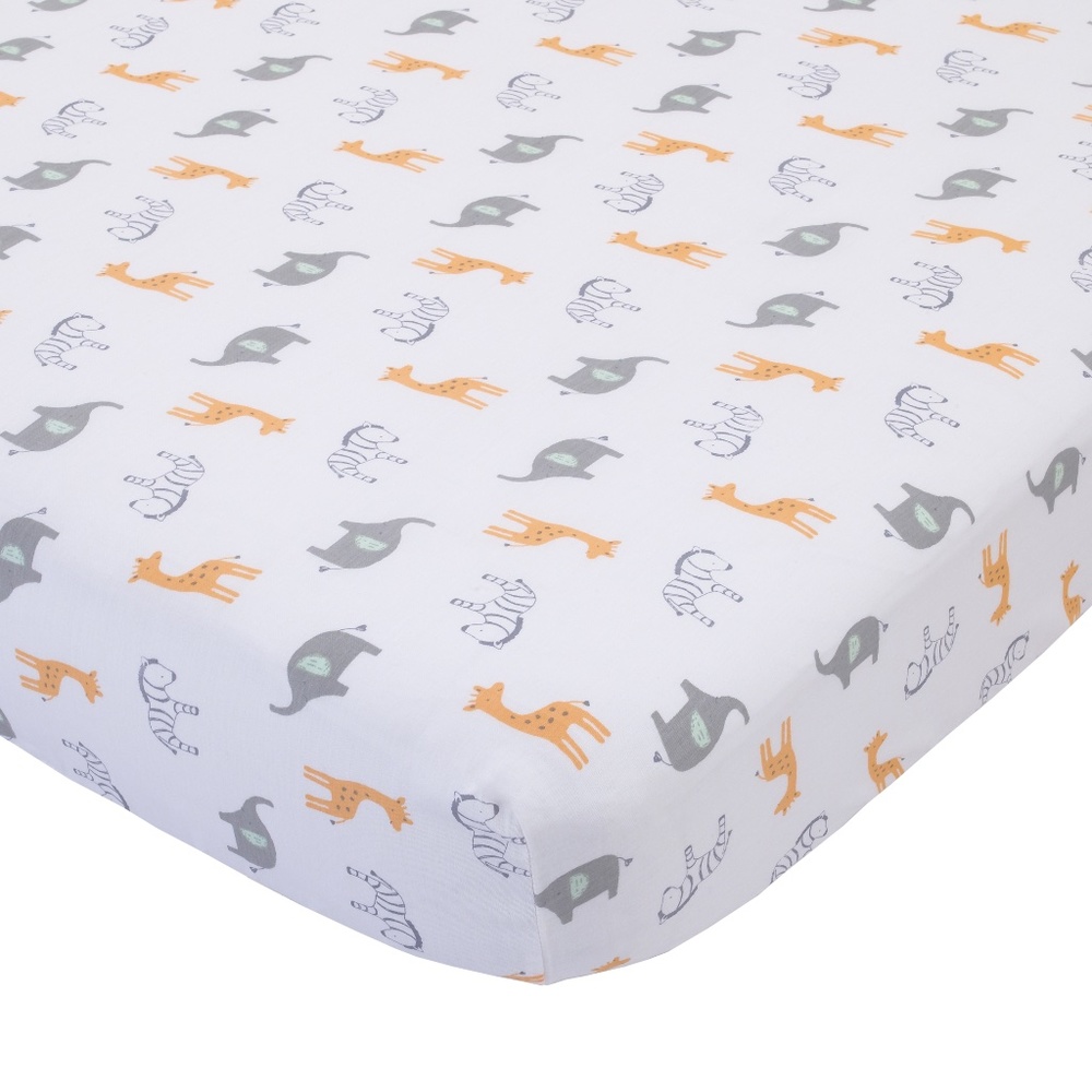 Child of Mine: Safari Fitted Crib Sheet